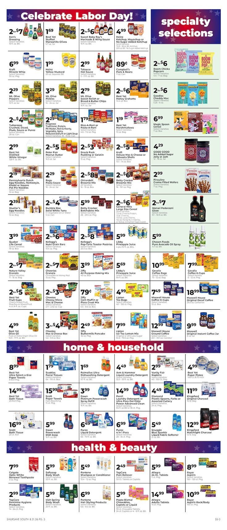Valley Hometown Market Weekly Ad September 3 - 9, 2026