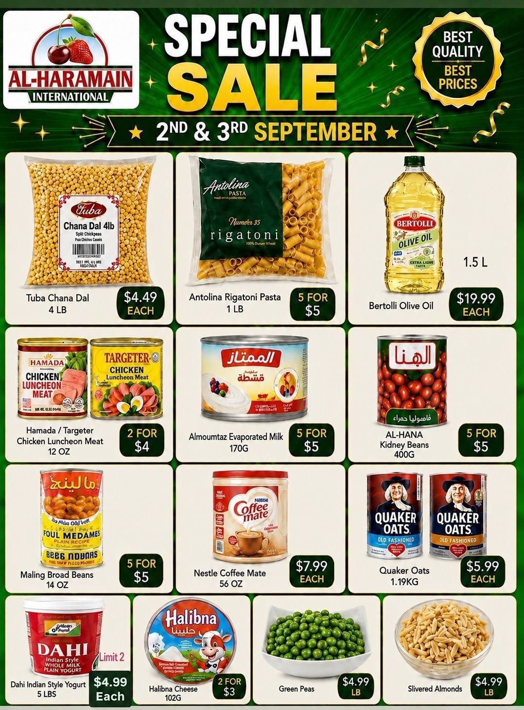 Al-Haramain International (33250 West 12 Mile Road, Farmington Hills, MI) Weekly Ad September 2 - 3, 2026