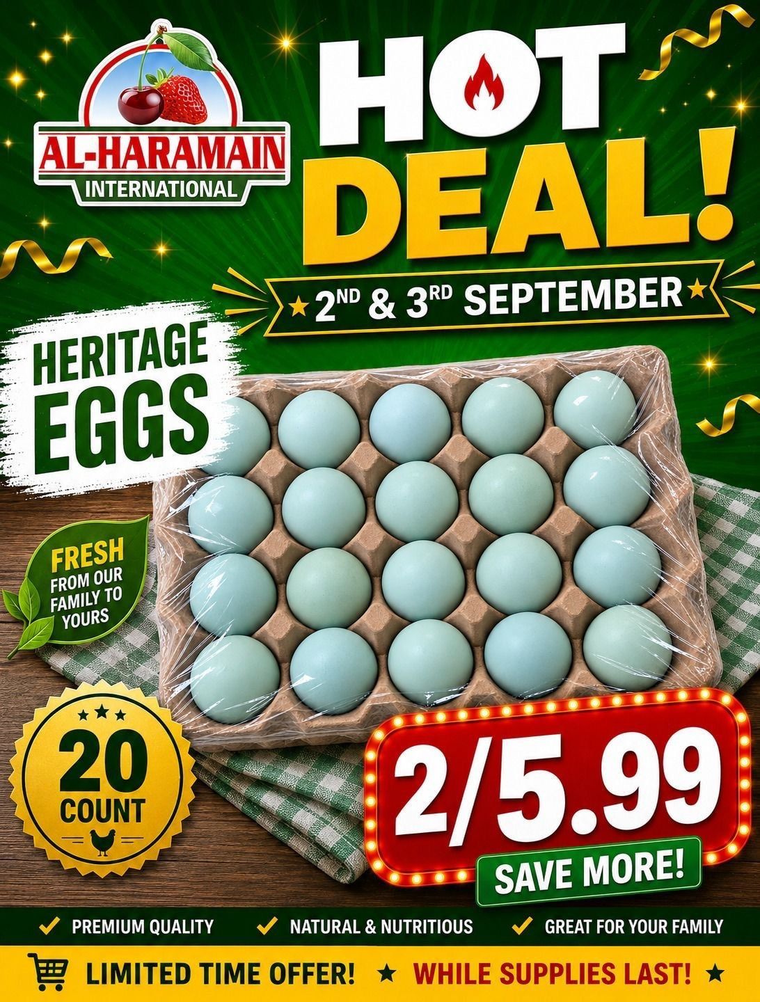 Al-Haramain International (33250 West 12 Mile Road, Farmington Hills, MI) Weekly Ad September 2 - 3, 2026