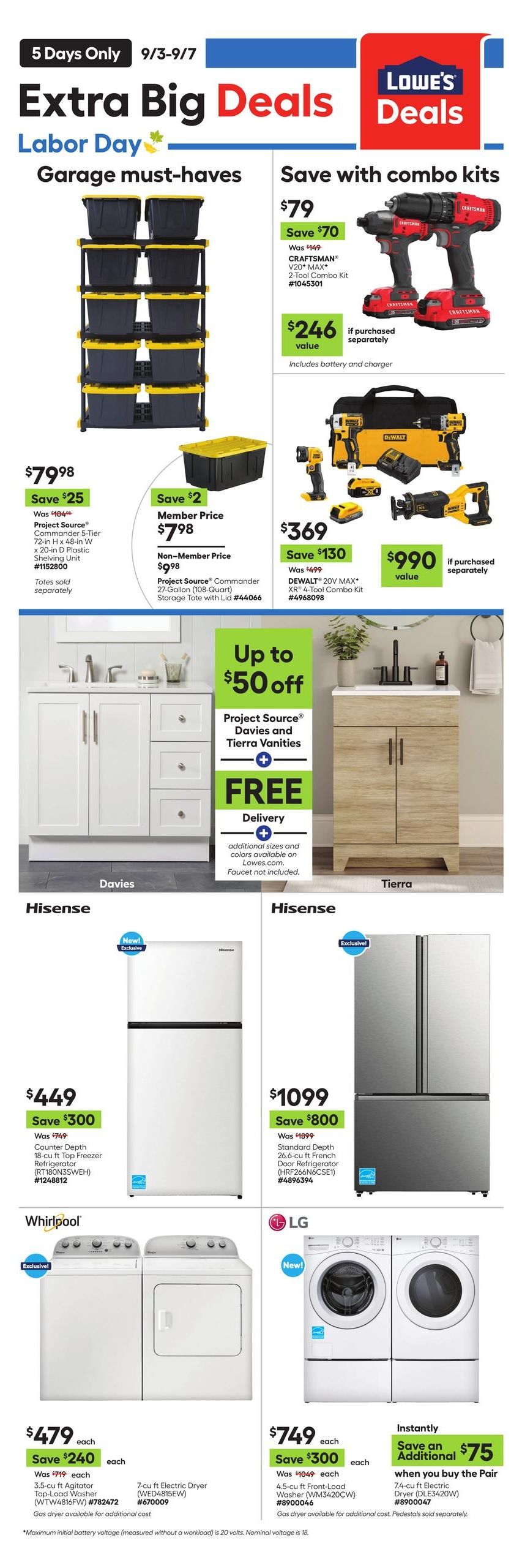 Lowe's (Alhambra Area, CA) Weekly Ad August 27 - September 9, 2026