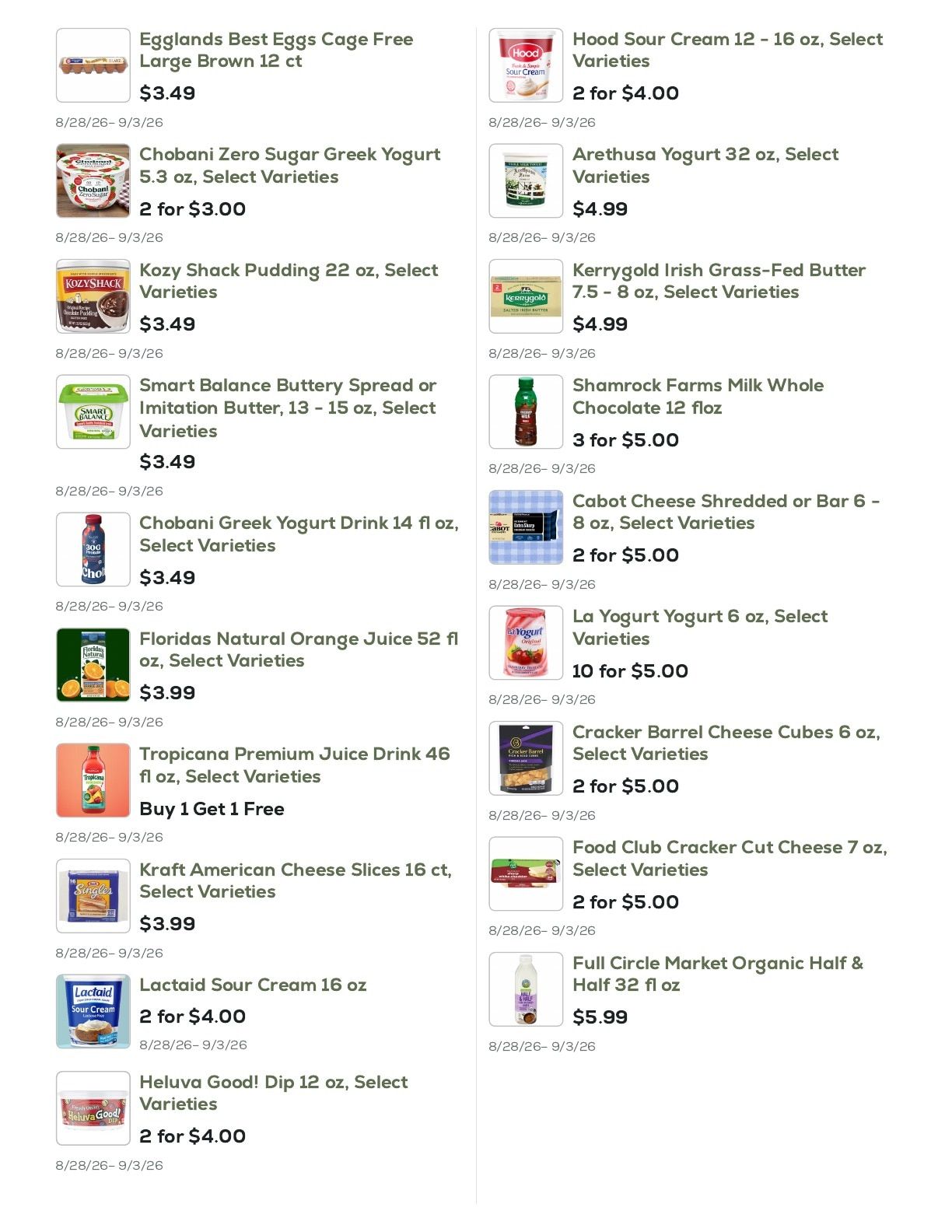 Geissler's Supermarket Weekly Ad August 28 - September 3, 2026