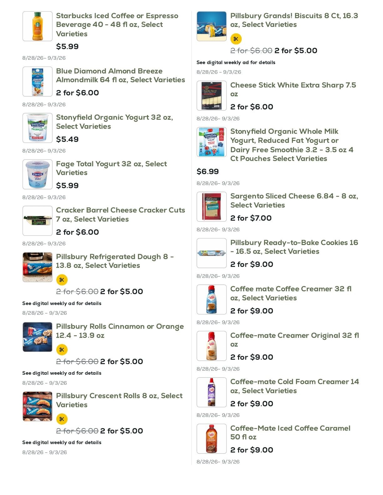 Geissler's Supermarket Weekly Ad August 28 - September 3, 2026