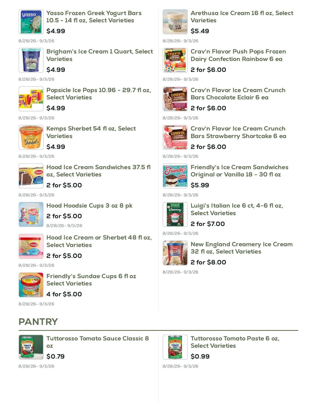 Geissler's Supermarket Weekly Ad August 28 - September 3, 2026