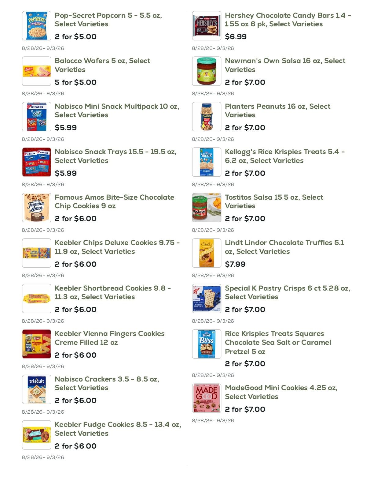 Geissler's Supermarket Weekly Ad August 28 - September 3, 2026