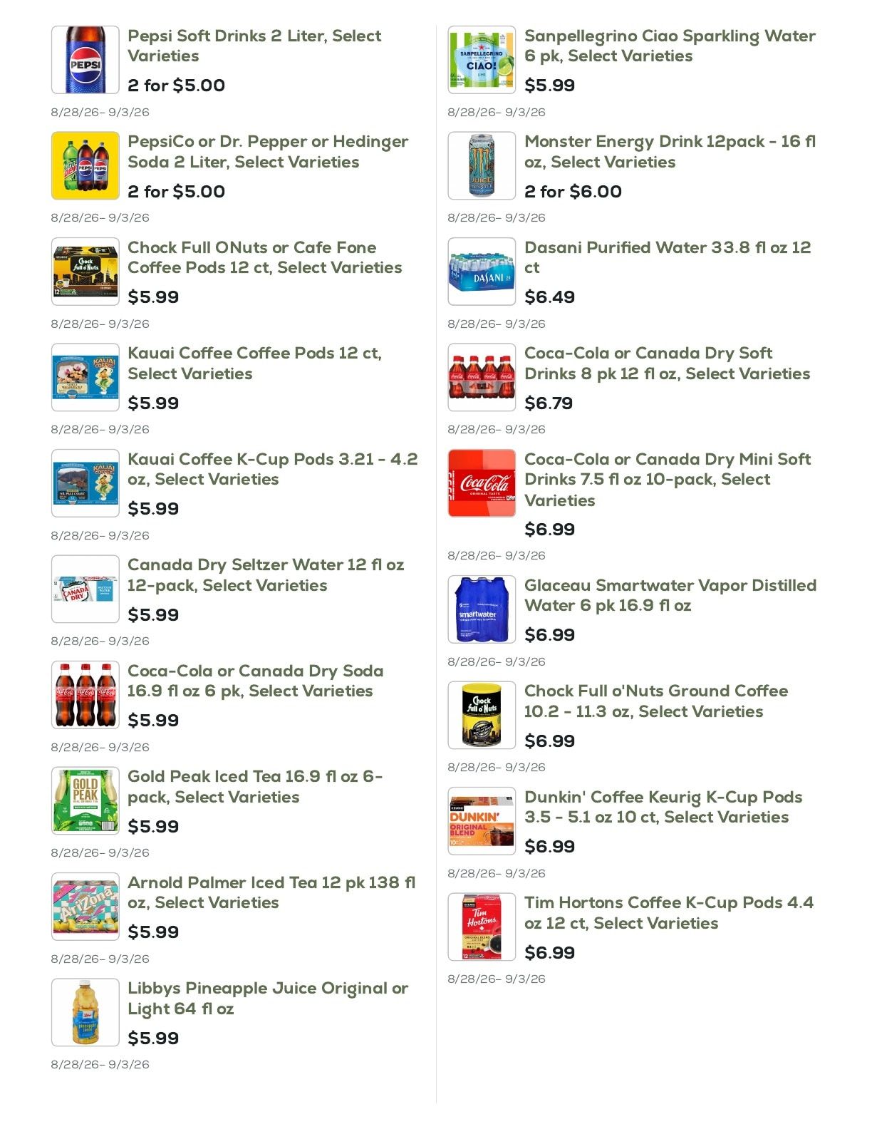 Geissler's Supermarket Weekly Ad August 28 - September 3, 2026