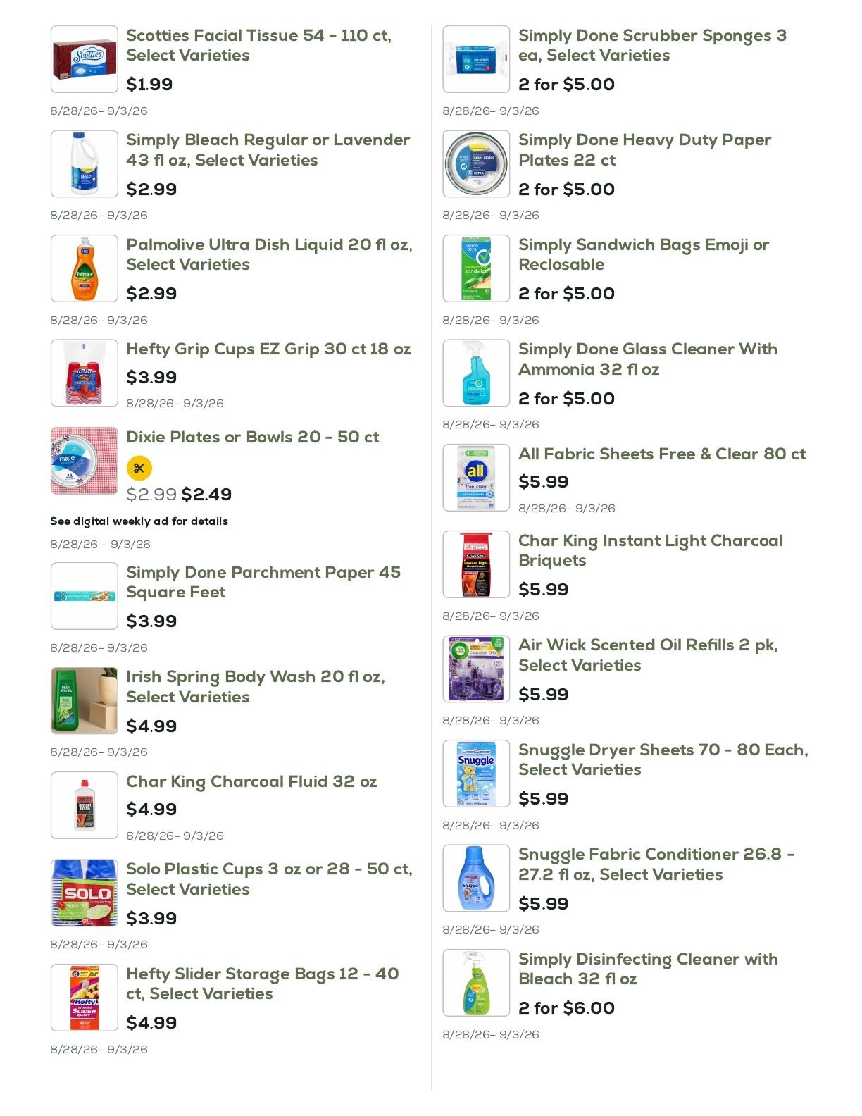Geissler's Supermarket Weekly Ad August 28 - September 3, 2026