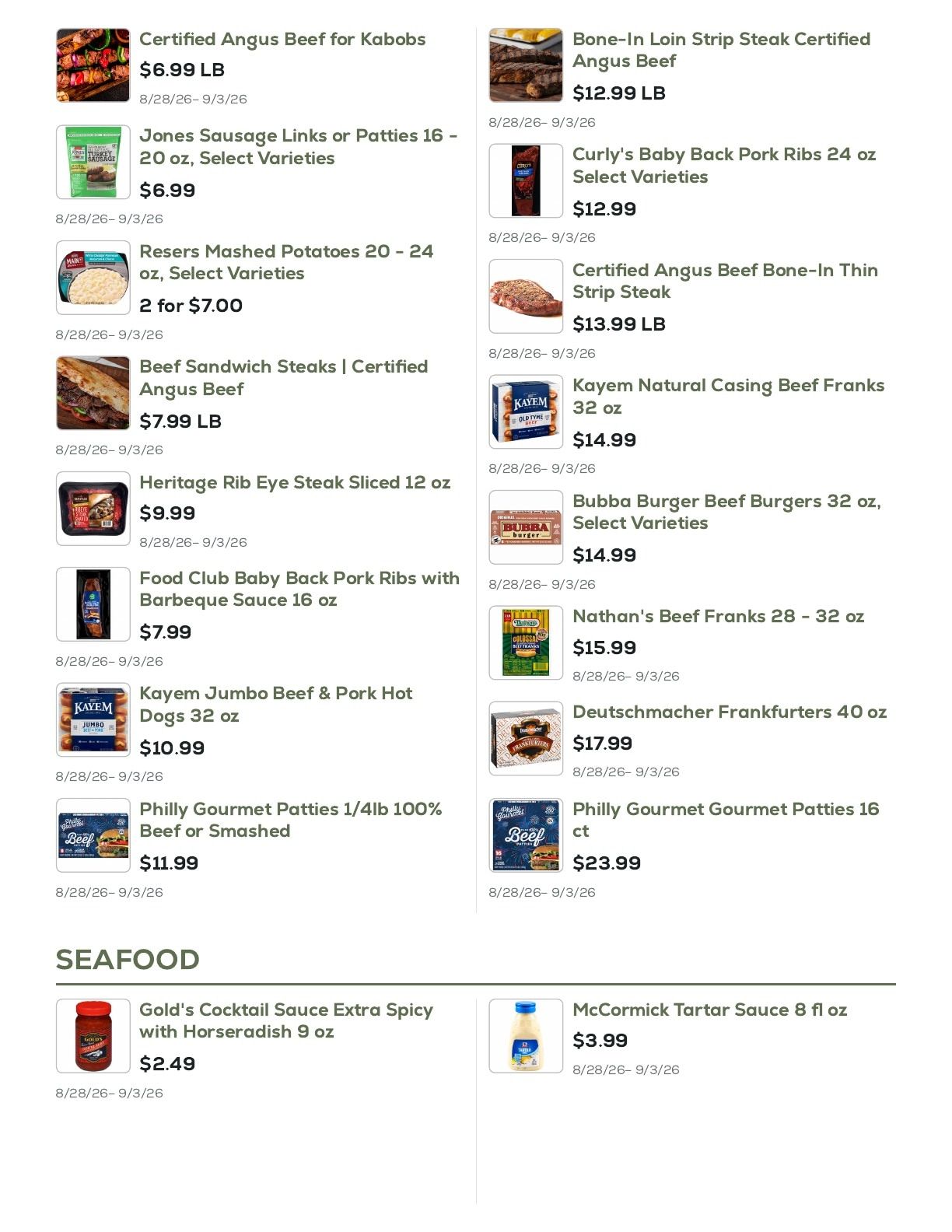 Geissler's Supermarket Weekly Ad August 28 - September 3, 2026