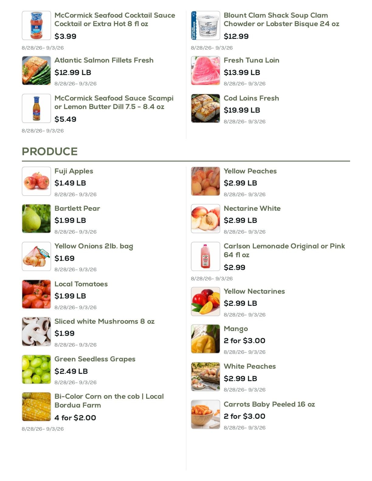 Geissler's Supermarket Weekly Ad August 28 - September 3, 2026