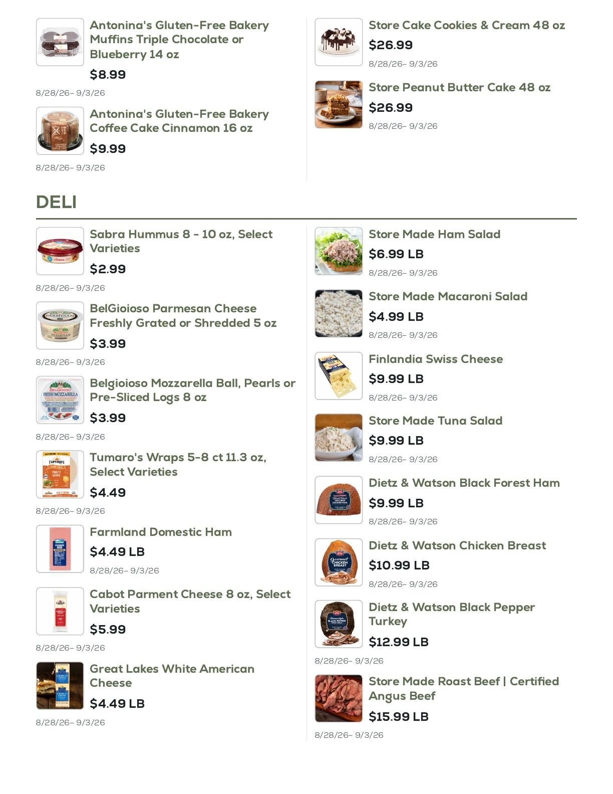 Geissler's Supermarket Weekly Ad August 28 - September 3, 2026