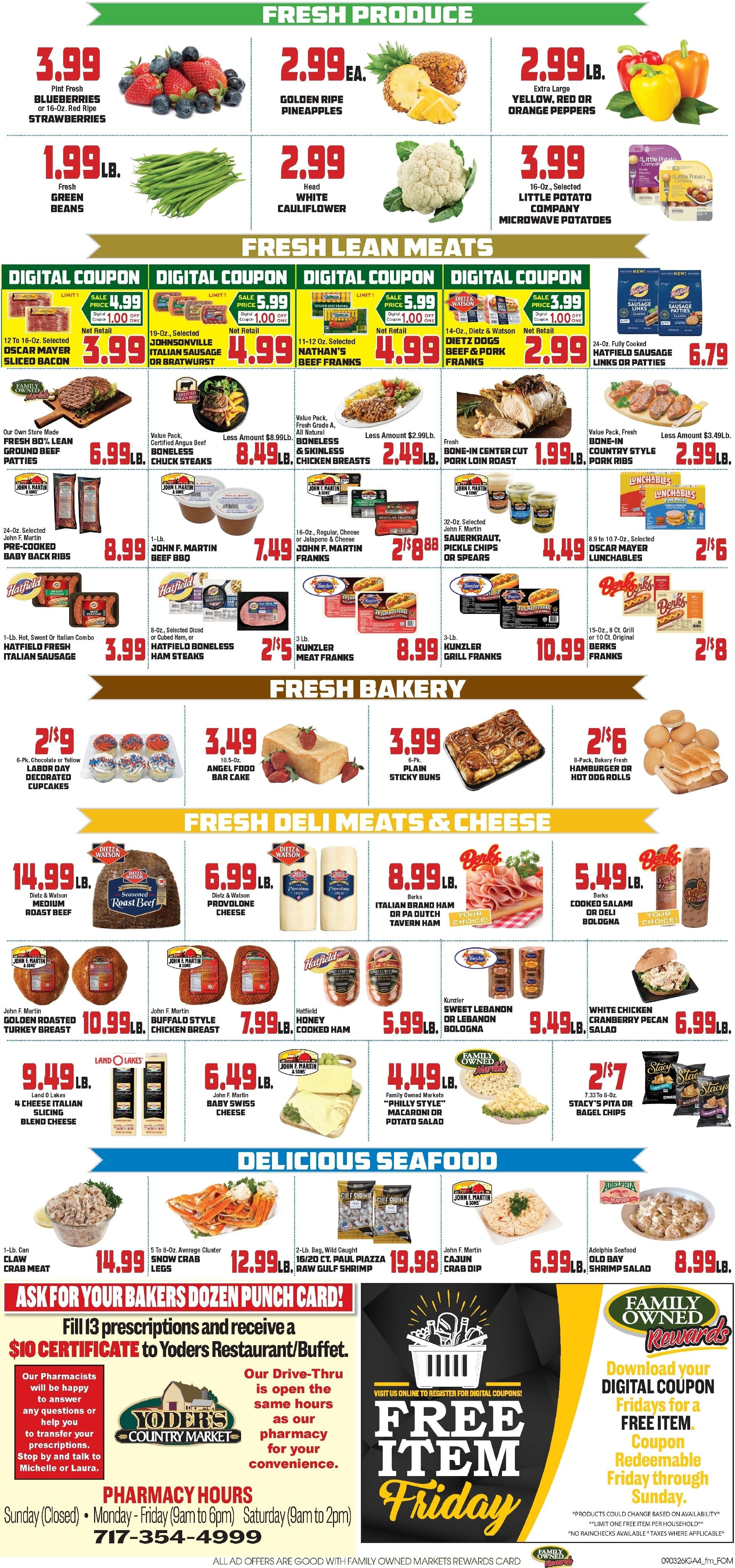 John Herr's Village Market Weekly Ad September 3 - 9, 2026