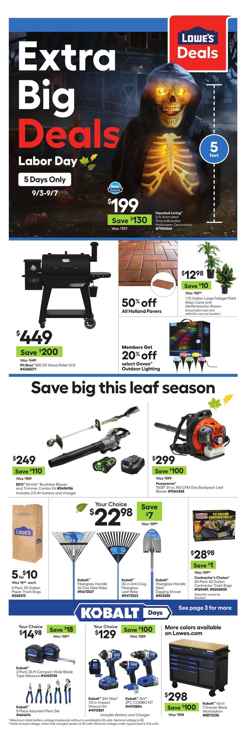 Lowe's (Cannon Beach Area, OR) Weekly Ad August 27 - September 9, 2026