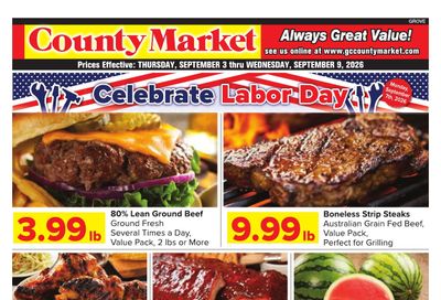 Grove City County Market Weekly Ad September 3 - 9, 2026