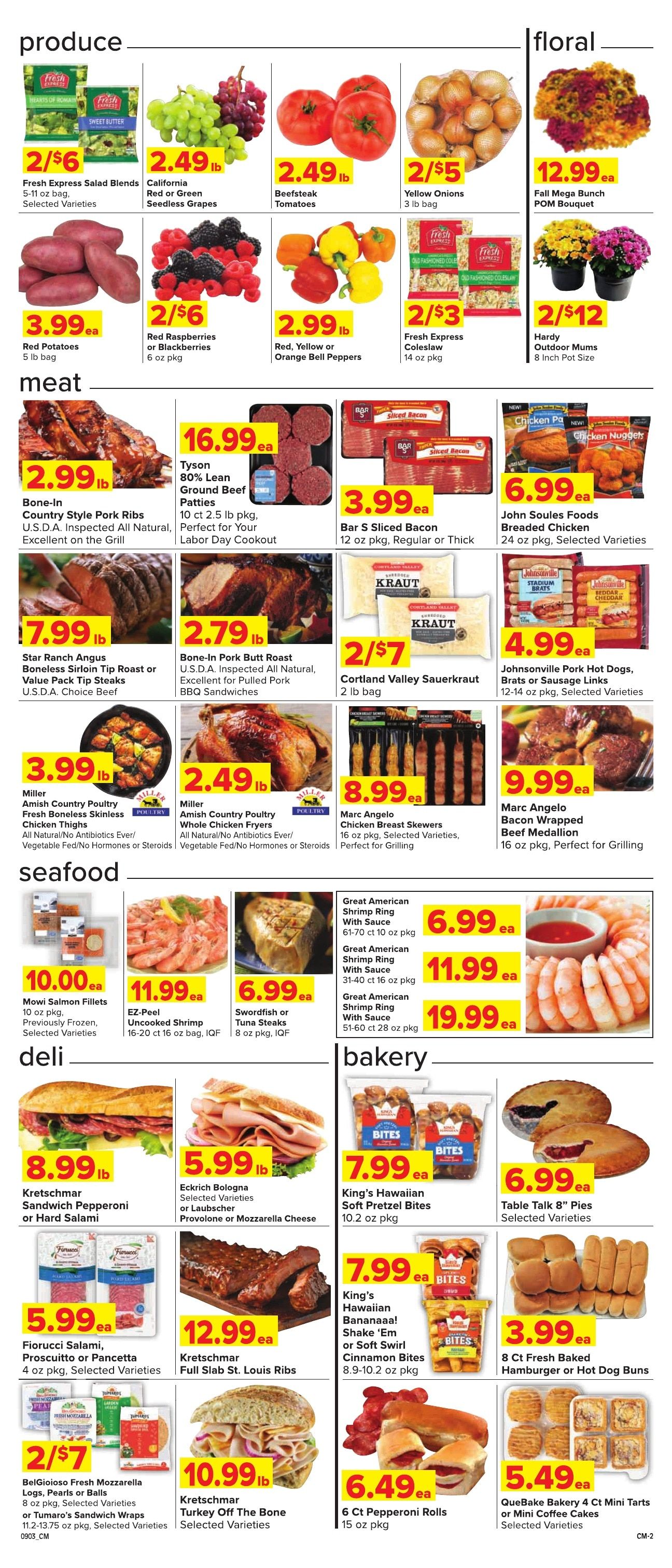 Grove City County Market Weekly Ad September 3 - 9, 2026