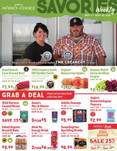 Market of Choice Upcoming Weekly Specials Weekly Ad September 4 - 10, 2026