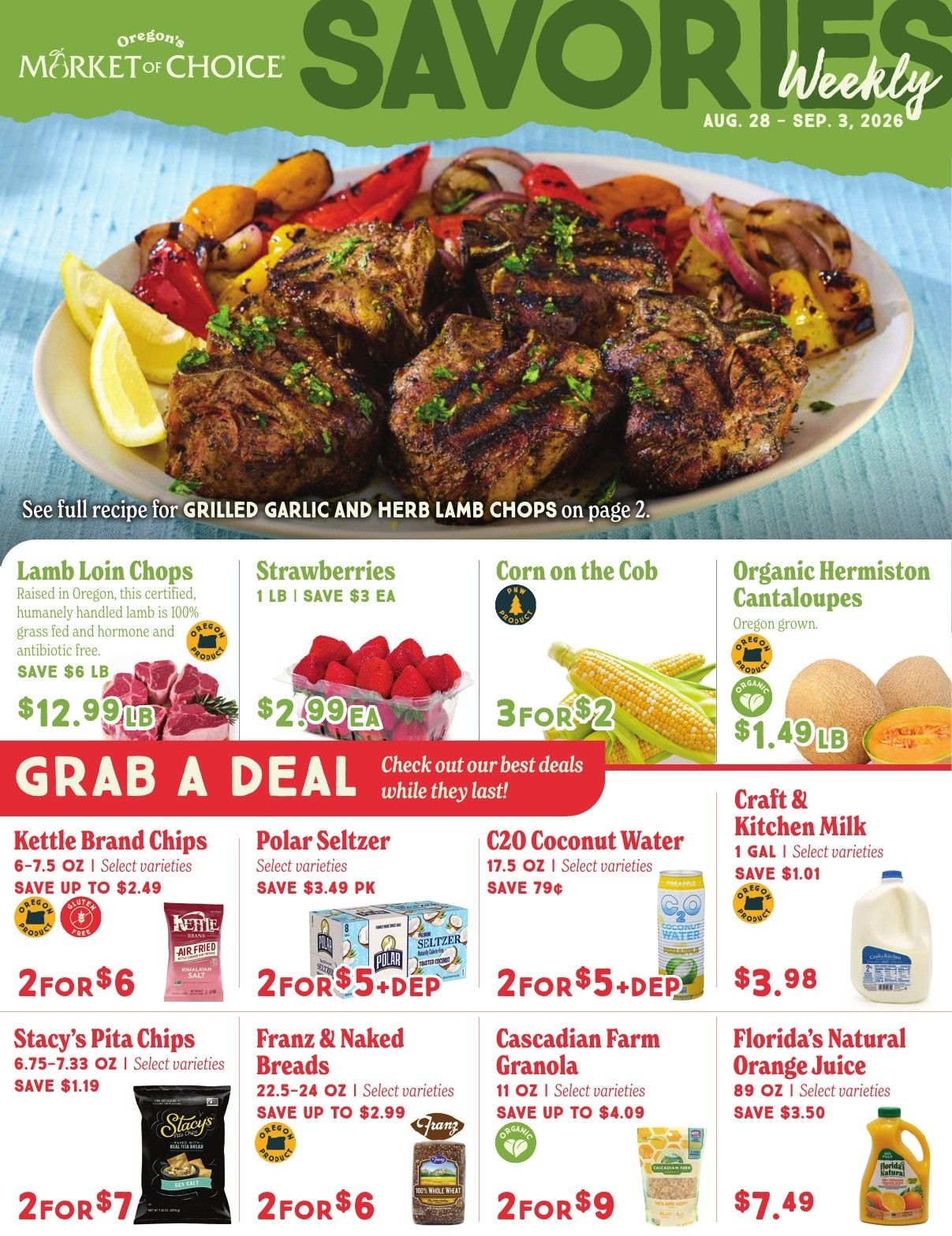 Market of Choice Weekly Specials Weekly Ad August 28 - September 3, 2026