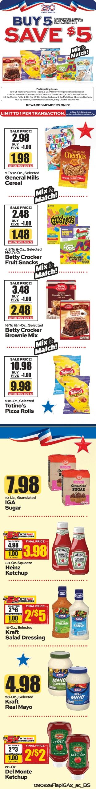 Pocahontas IGA (18838 Seneca Trail, Marlinton, WV) Weekly Ad September 3 - 9, 2026