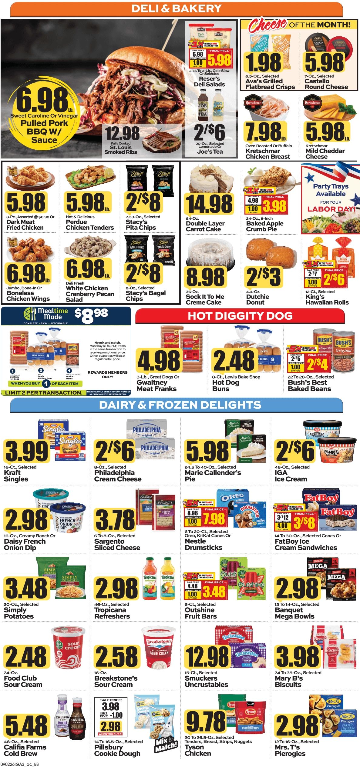 Pocahontas IGA (18838 Seneca Trail, Marlinton, WV) Weekly Ad September 3 - 9, 2026