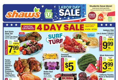 Shaw's (Hartford Area, CT) Weekly Ad September 4 - 10, 2026