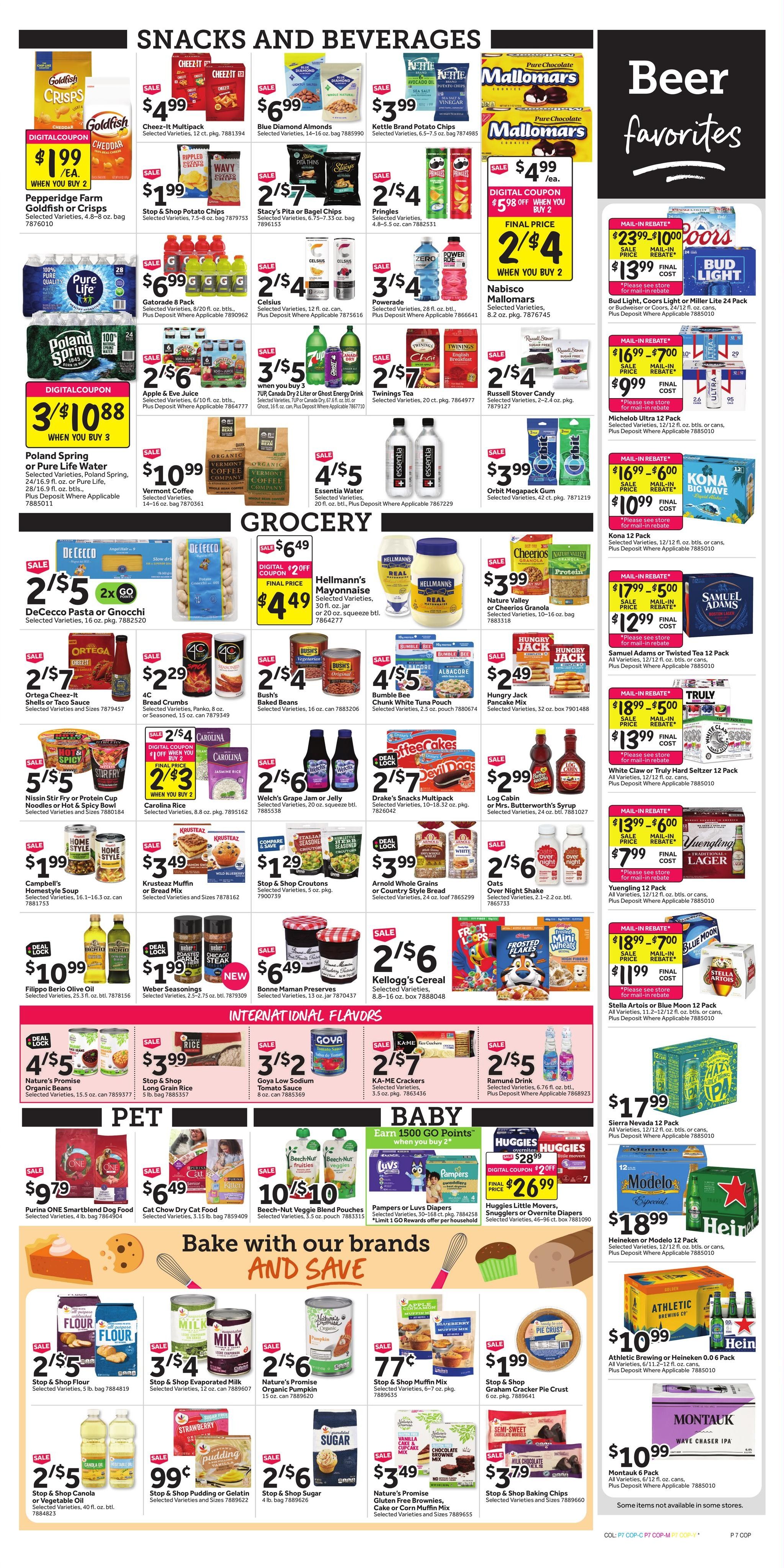 Stop & Shop (Avenel Area, NJ) Weekly Ad September 4 - 10, 2026