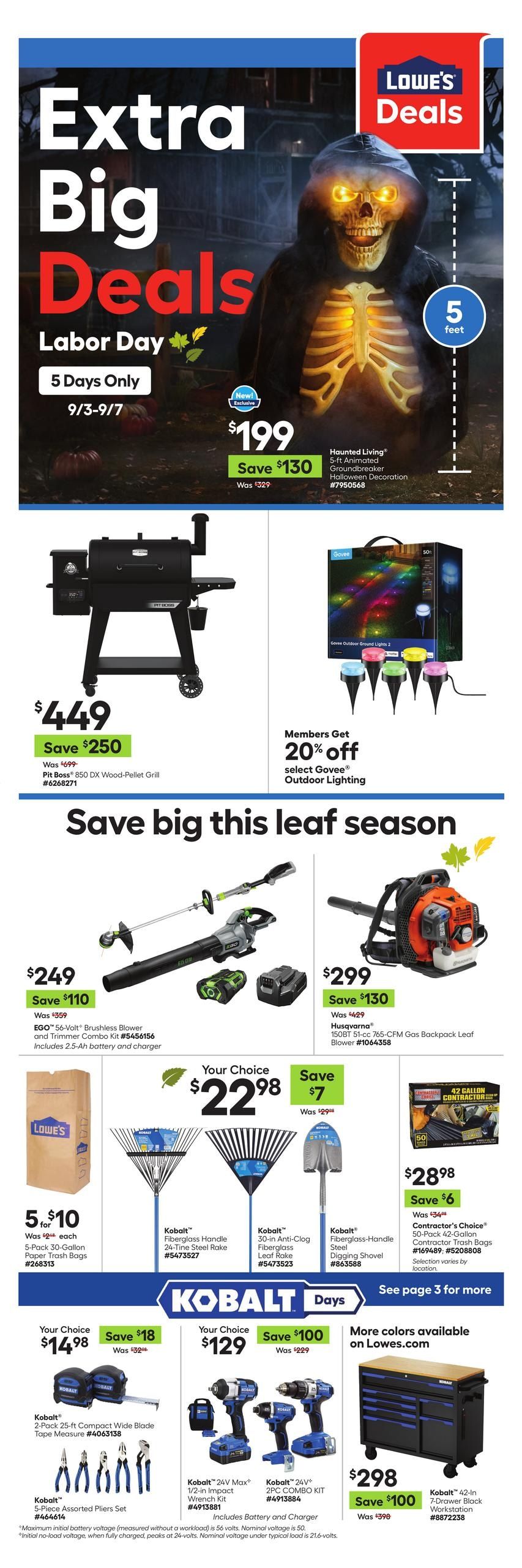 Lowe's (Anchorage Area, AK) Weekly Ad August 27 - September 9, 2026