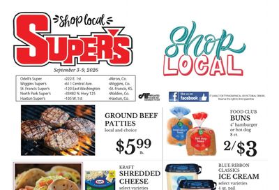 Odell's Super's Weekly Ad September 3 - 9, 2026