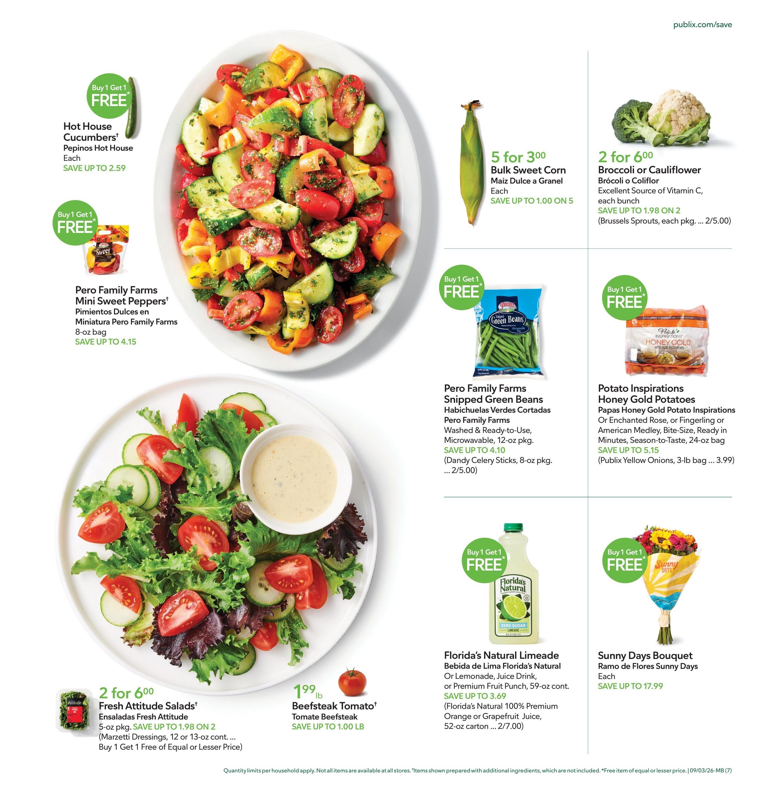 Publix (Boca Raton Area, FL) Anuncio Semanal Español Weekly Ad September 3 - 9, 2026