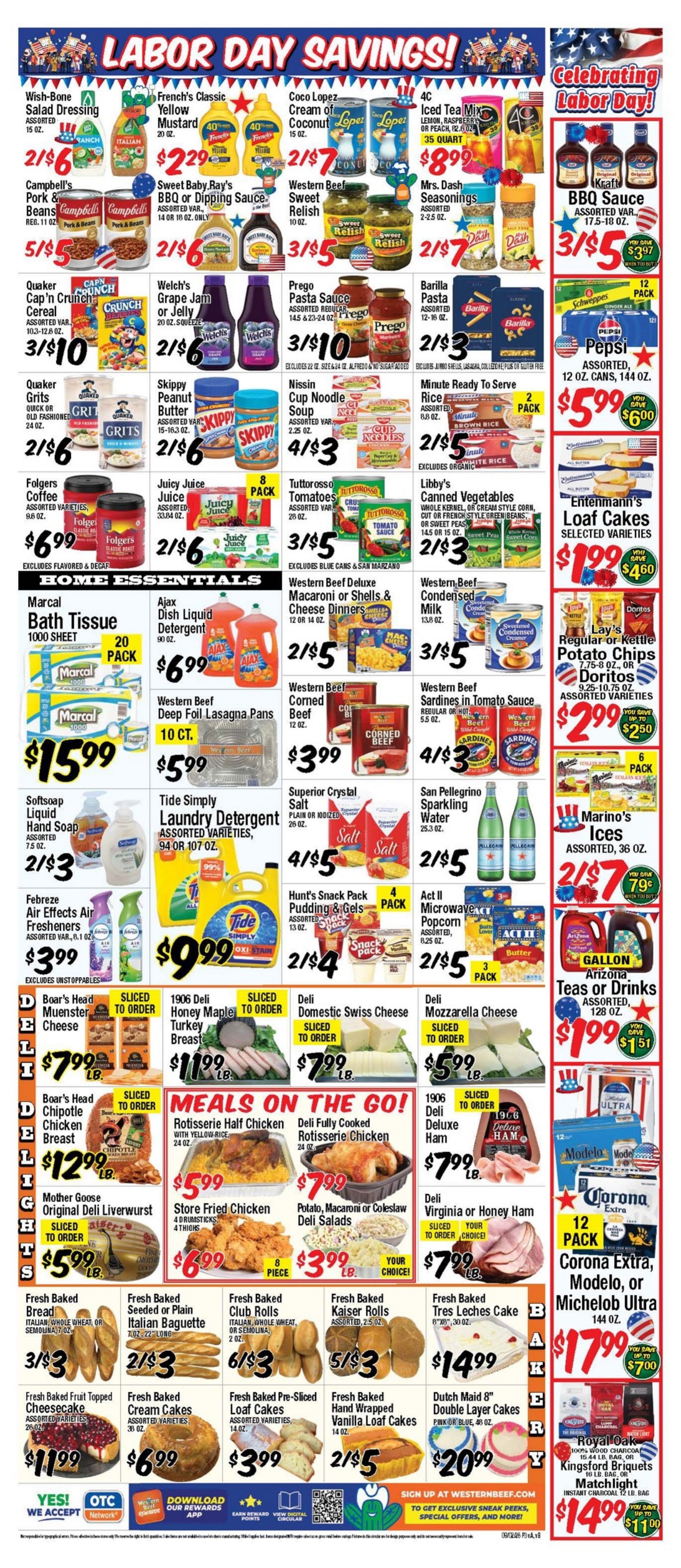 Western Beef (Road Carle Place, NY) Weekly Ad September 3 - 9, 2026