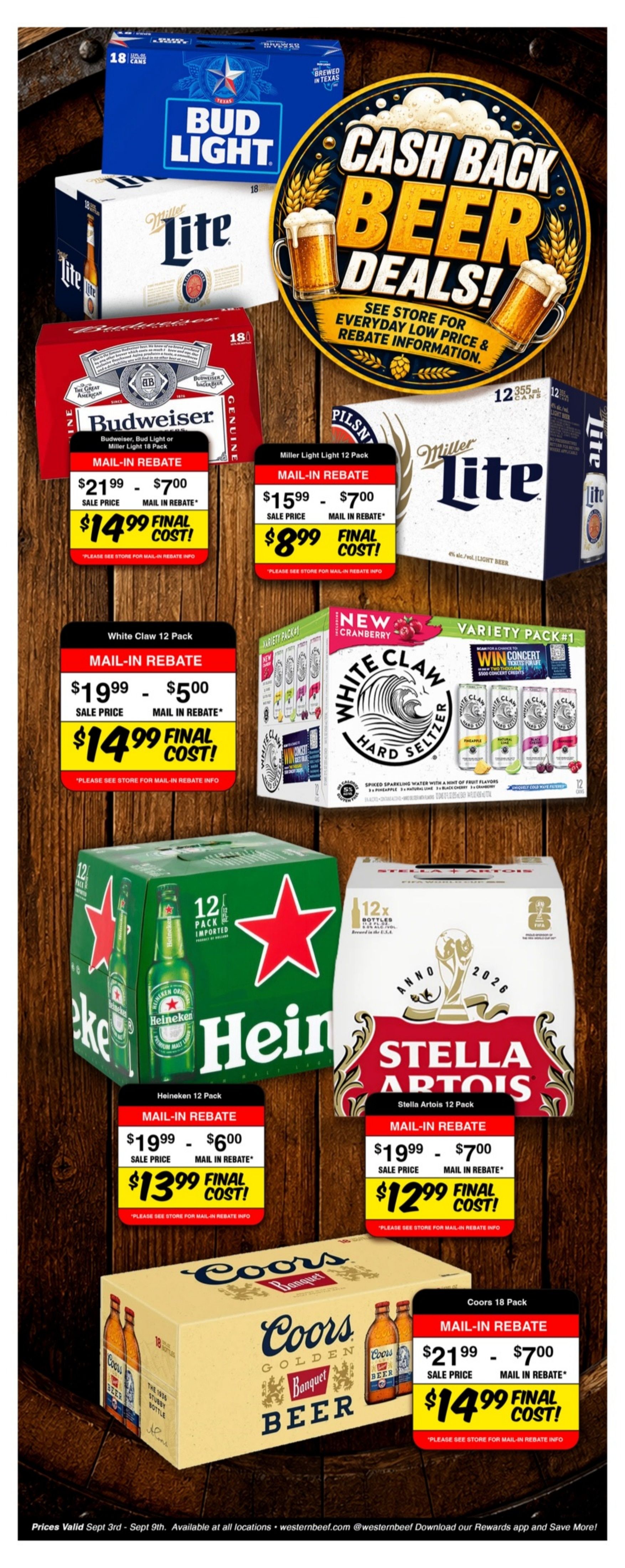 Western Beef (Road Carle Place, NY) Weekly Ad September 3 - 9, 2026