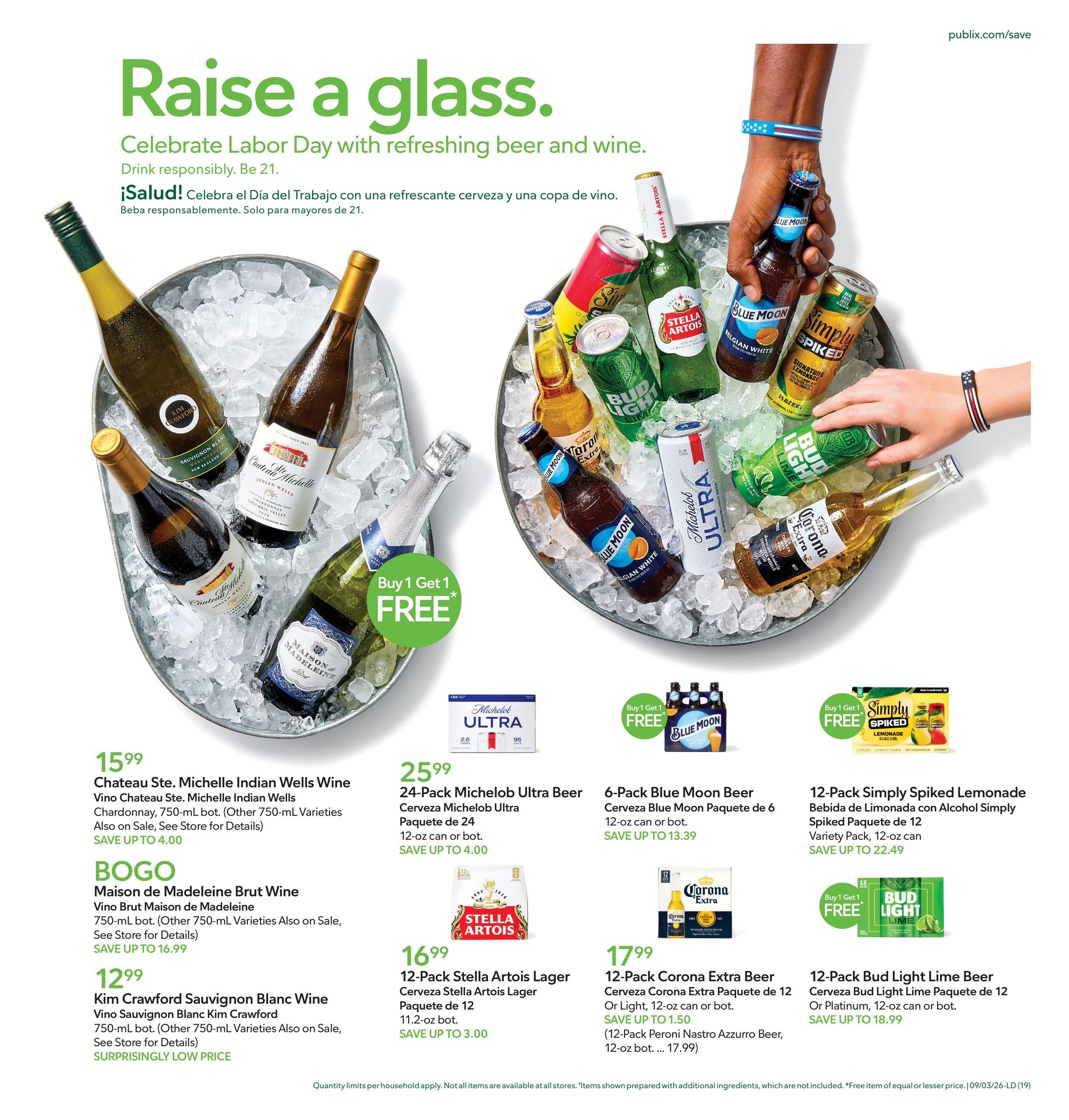 Publix (Cape Coral Area, FL) Anuncio Semanal Español Weekly Ad September 3 - 9, 2026