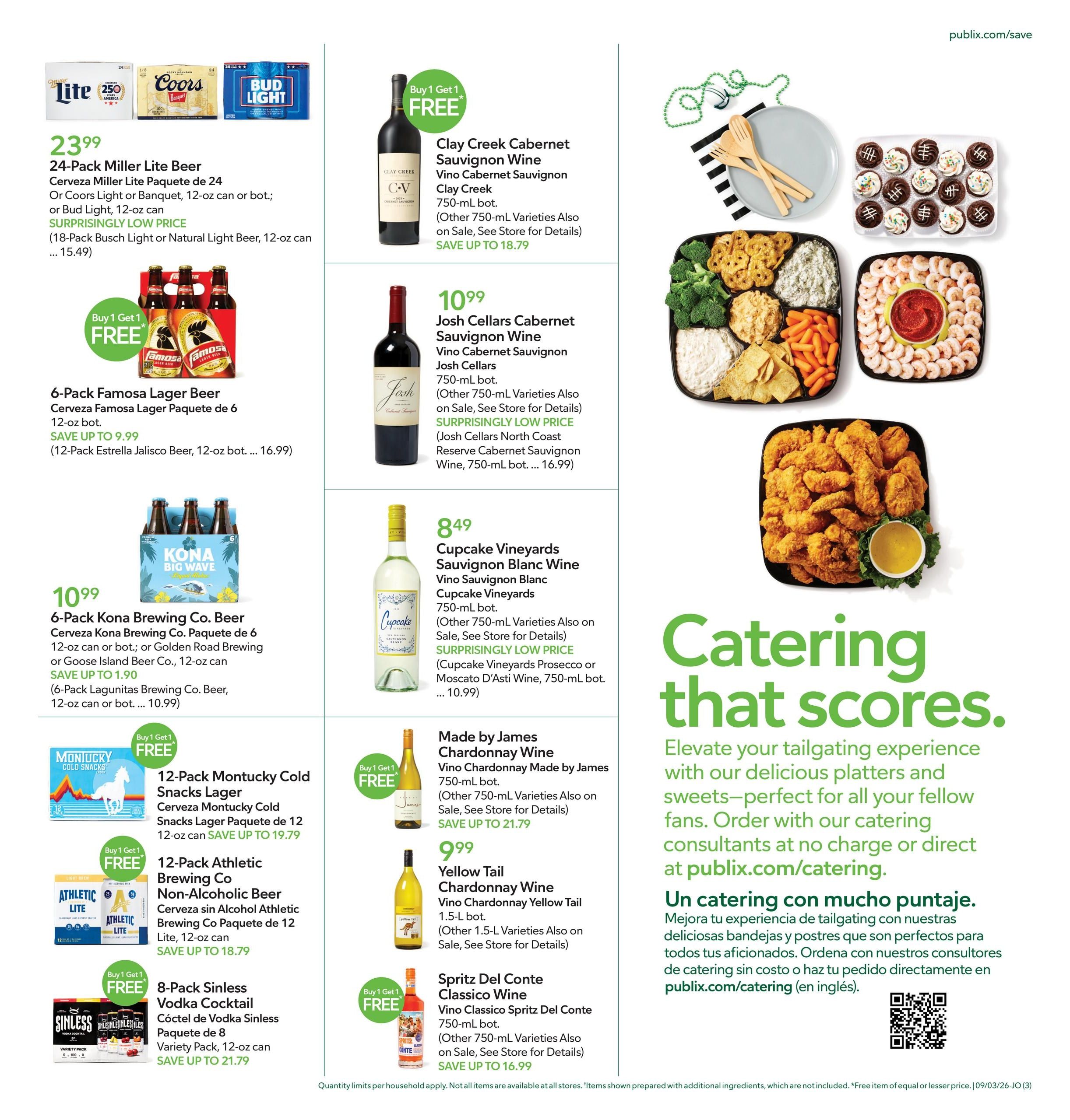 Publix (Altamonte Springs Area, FL) Anuncio Semanal Español Weekly Ad September 3 - 9, 2026