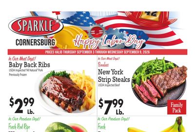 Sparkle Markets (Youngstown, OH) Weekly Ad September 3 - 9, 2026
