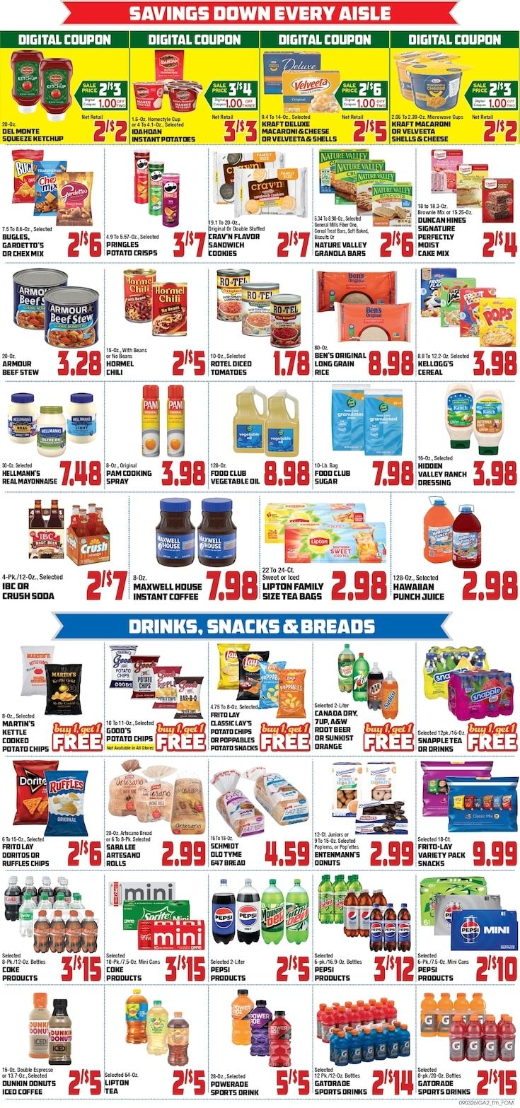 Saubel's Markets Weekly Ad September 3 - 9, 2026
