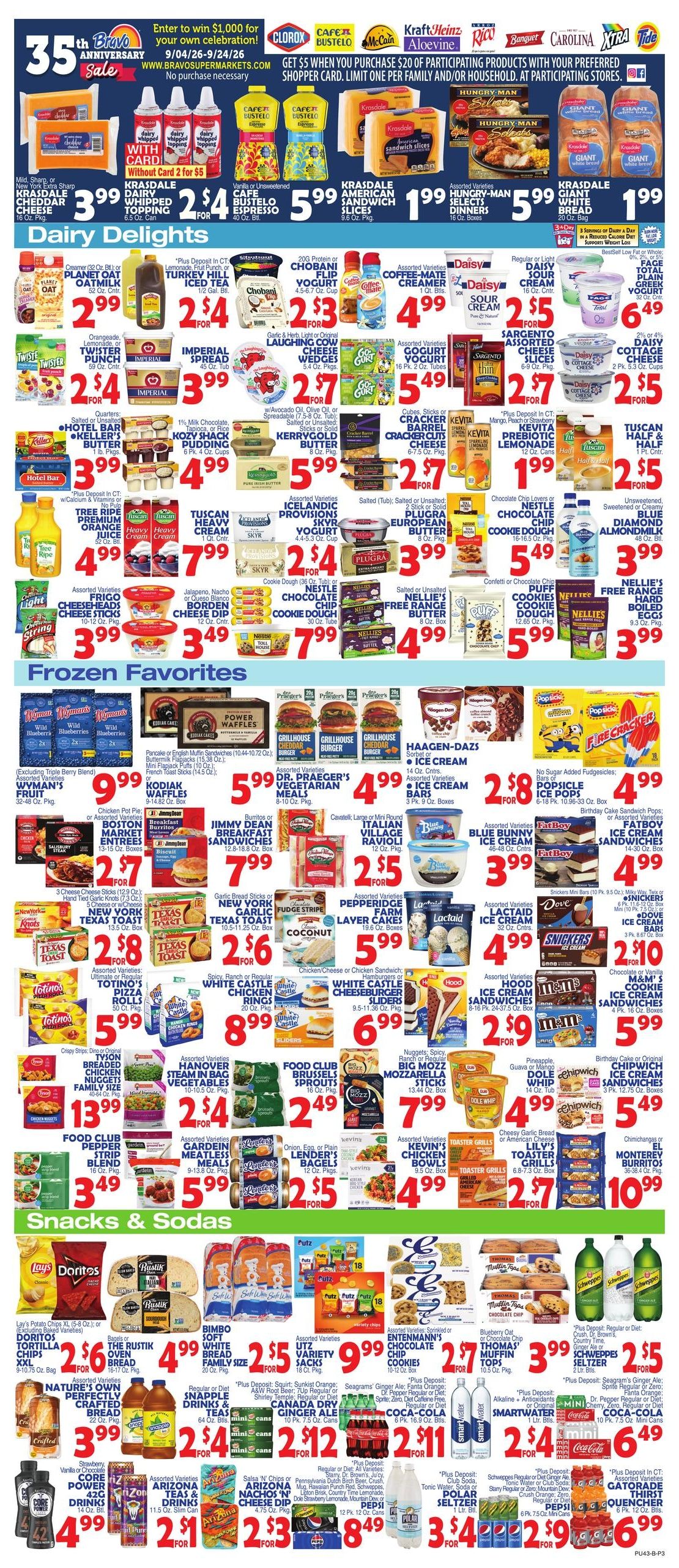 Bravo Supermarket (Hoboken Area, NJ) Weekly Ad September 4 - 10, 2026