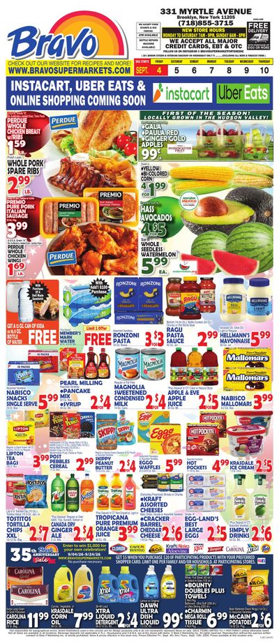 Bravo Supermarket (New York Area, NY) Weekly Ad September 4 - 10, 2026