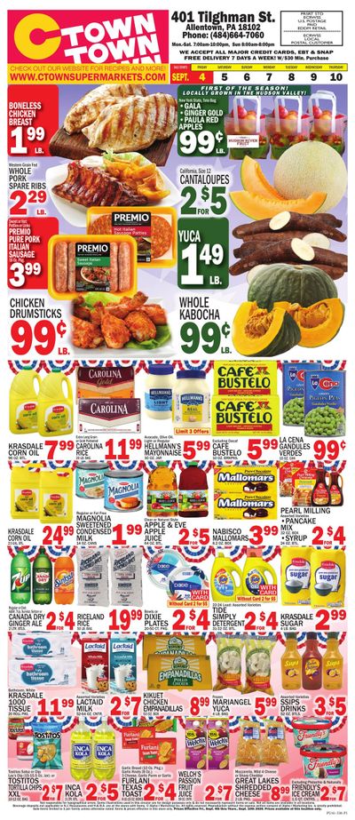 C Town (Allentown Area, PA) Weekly Ad September 4 - 10, 2026