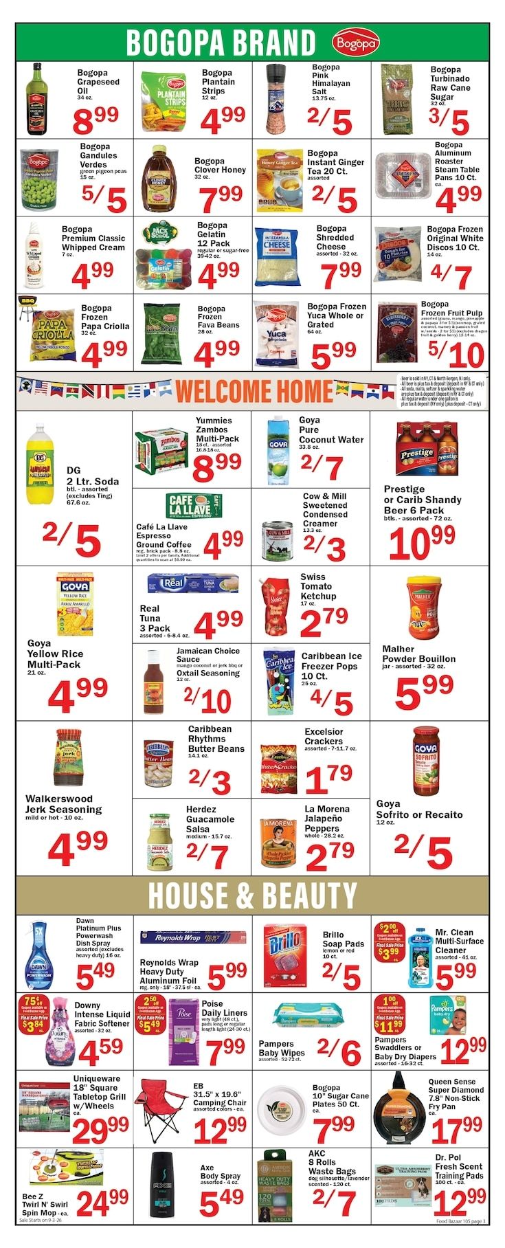 Food Bazaar (2784 Linden Blvd., Brooklyn, NY) Weekly Ad September 3 - 9, 2026