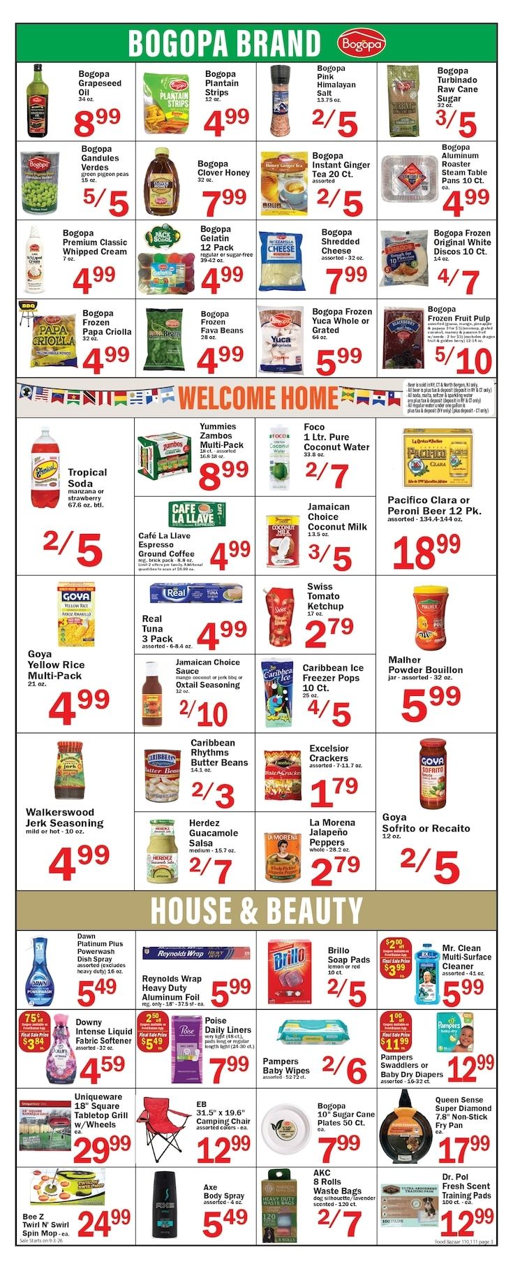 Food Bazaar (Hempstead, NY) Weekly Ad September 3 - 9, 2026