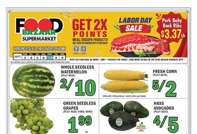 Food Bazaar (New Jersey) Weekly Ad September 3 - 9, 2026