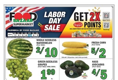 Food Bazaar (Queens, NY) Weekly Ad September 3 - 9, 2026