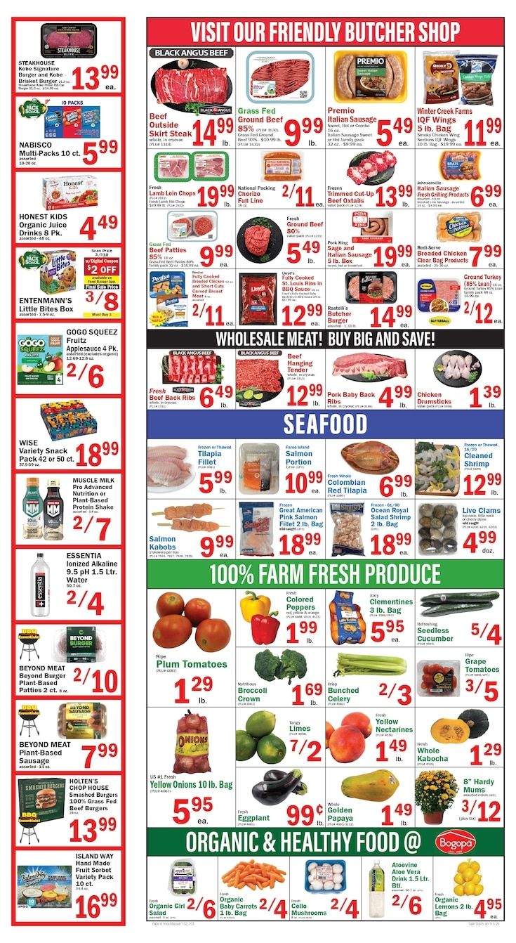 Food Bazaar (Queens, NY) Weekly Ad September 3 - 9, 2026