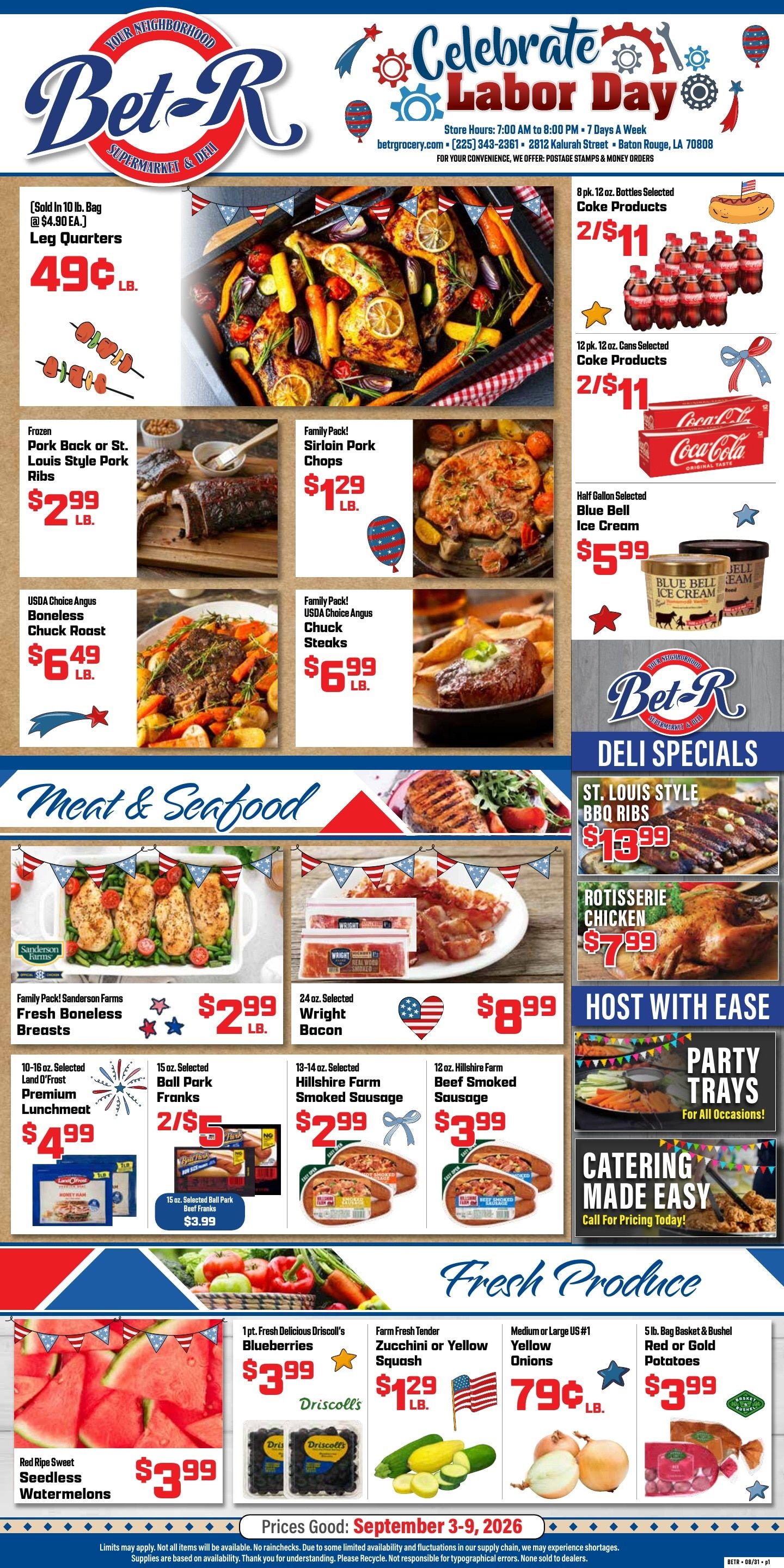 Bet-R Store Weekly Ad September 3 - 9, 2026