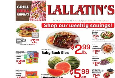 Lallatin Food Town Weekly Ad September 3 - 9, 2026