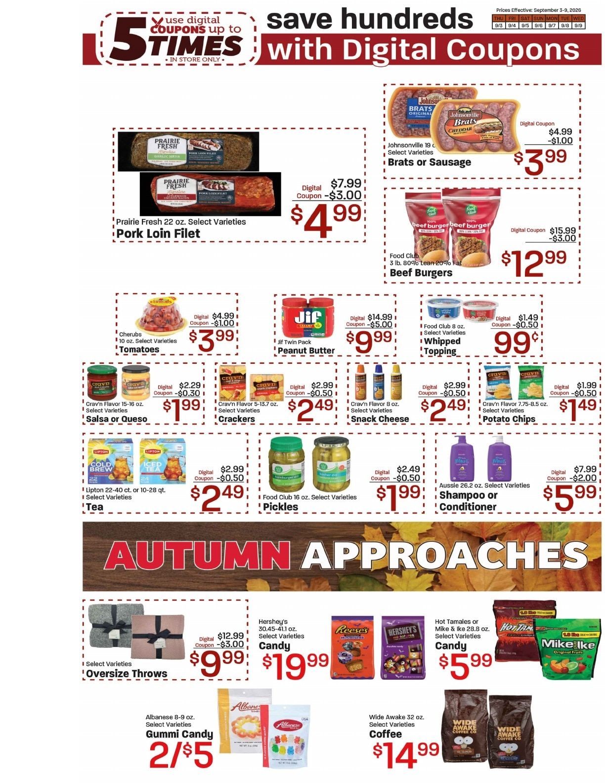 Lallatin Food Town Weekly Ad September 3 - 9, 2026