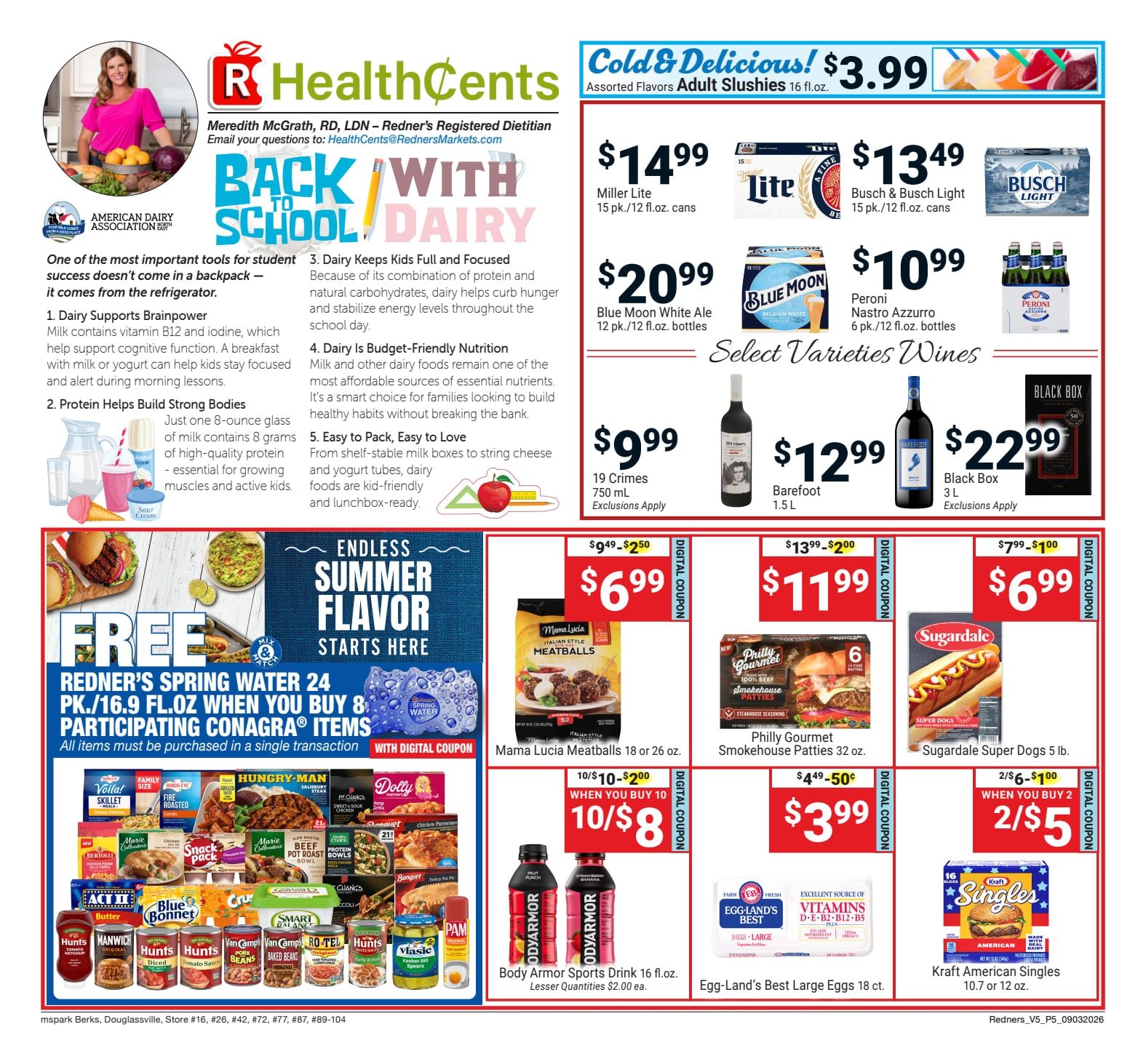 Redner's Markets (Douglassville and other locations, PA) Weekly Ad September 3 - 9, 2026