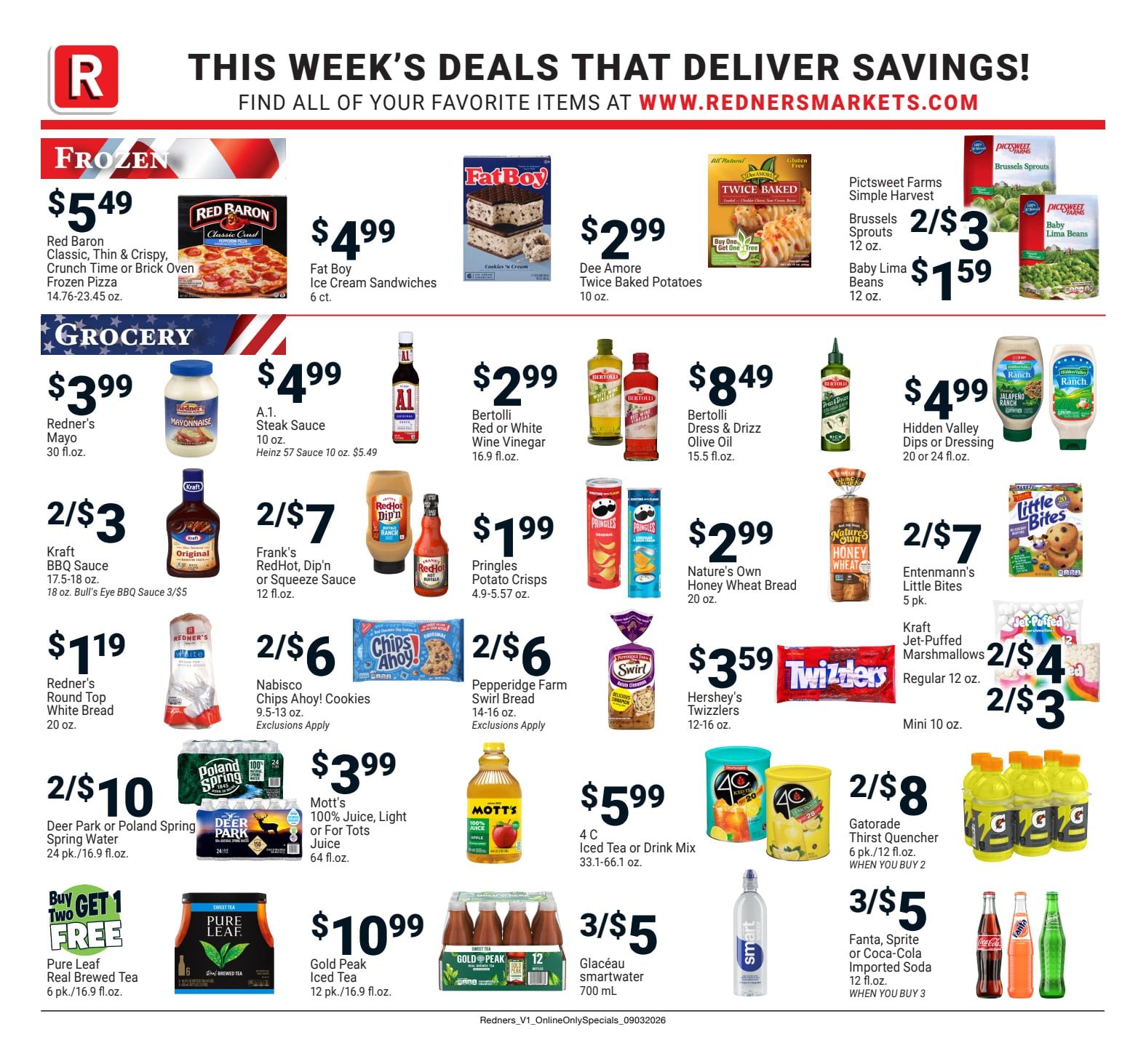 Redner's Markets (Ephrata and other locations, PA) Weekly Ad September 3 - 9, 2026