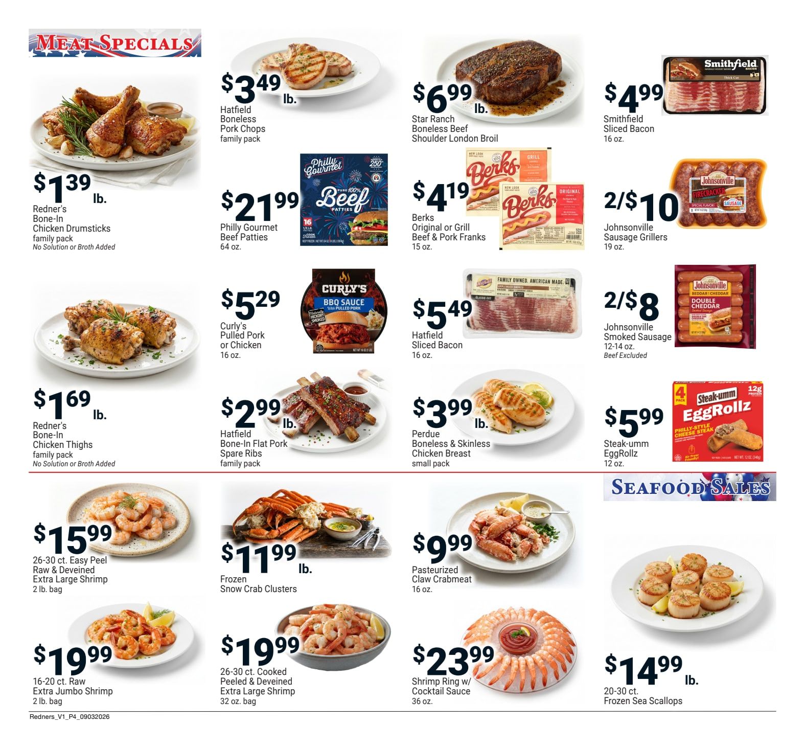 Redner's Markets (Nesquehoning, PA) Weekly Ad September 3 - 9, 2026