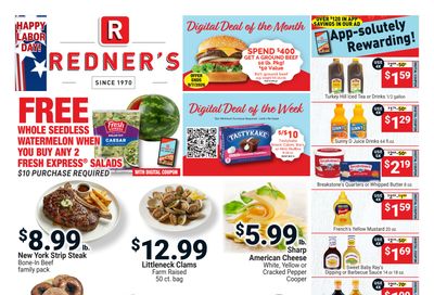 Redner's Markets (Schuylkill Haven, PA) Weekly Ad September 3 - 9, 2026