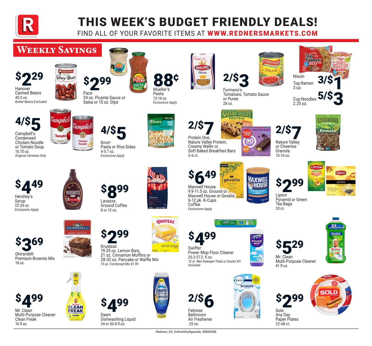 Redner's Markets (Schuylkill Haven, PA) Weekly Ad September 3 - 9, 2026