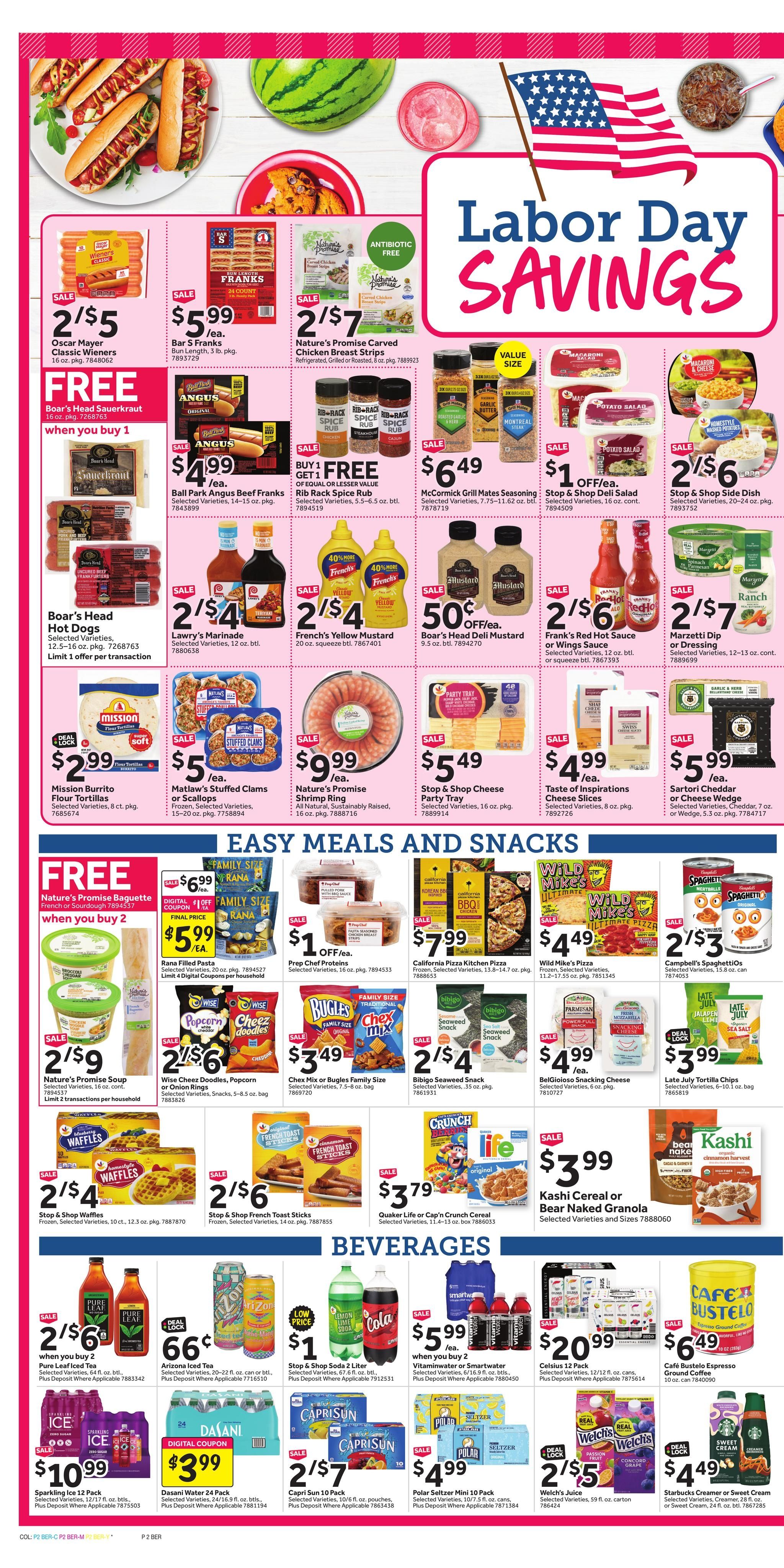 Stop & Shop (Cromwell Area, CT) Weekly Ad September 4 - 10, 2026