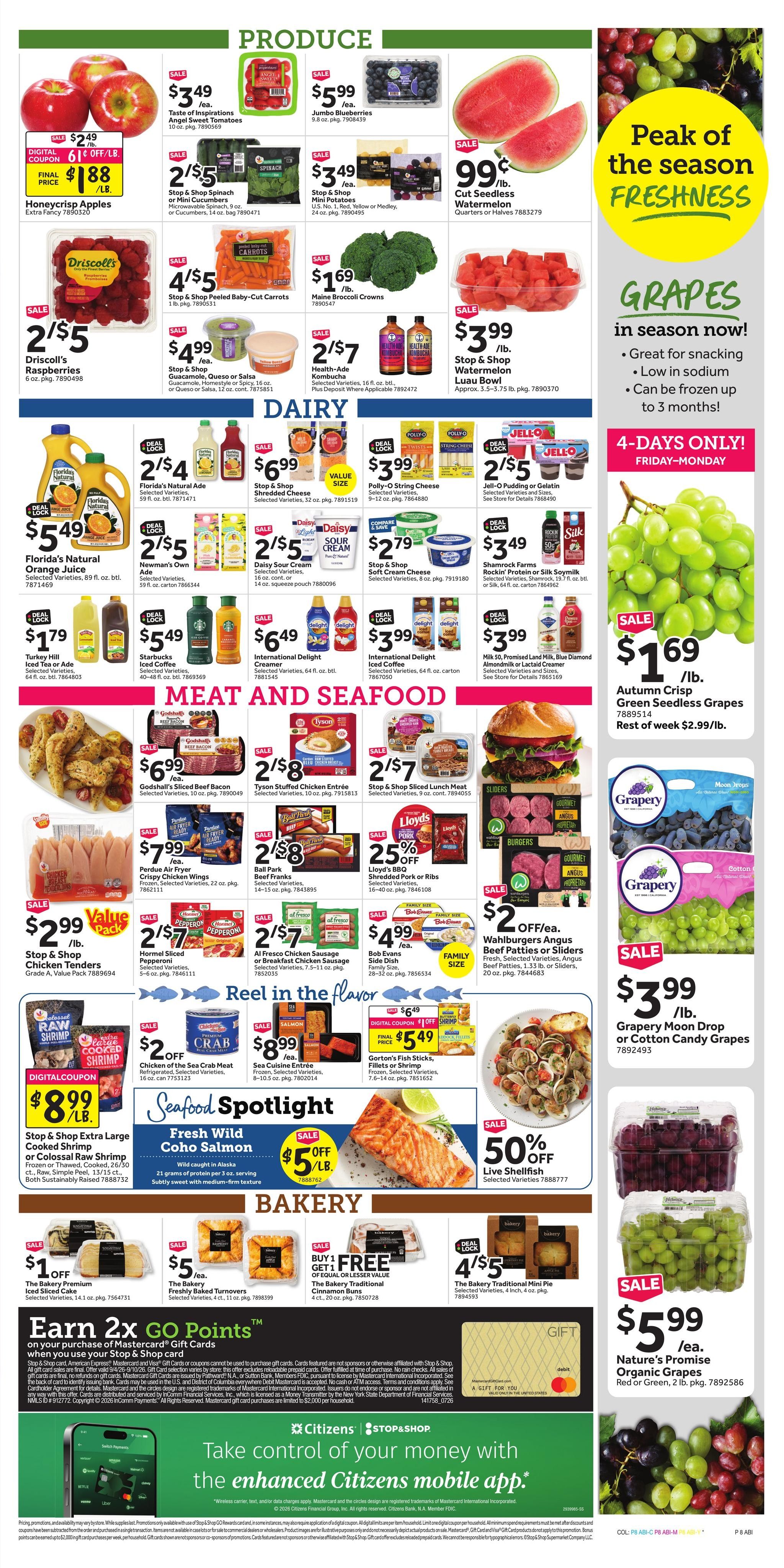 Stop & Shop (Eastham Area, MA) Weekly Ad September 4 - 10, 2026